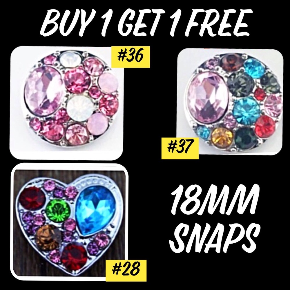 BOGO Snaps fit most brands of 18mm Snap Jewelry